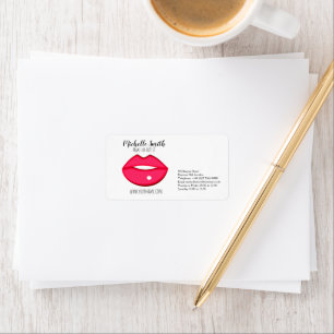 Hot Pink lips design Make-up artist Label
