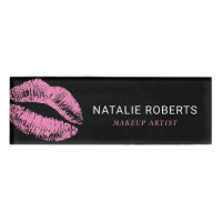 Hot Pink Lips Makeup Artist Beauty Salon