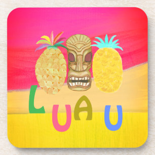 Hot Pink Luau Coaster