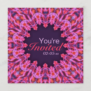 Hot Pink Mandala Invitation