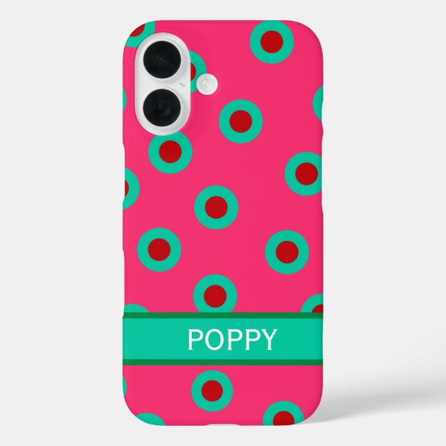 Hot Pink Maximalist Case-Mate iPhone Case (Back)