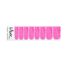 Hot Pink Mermaid Fish Scale Minx Nail Art