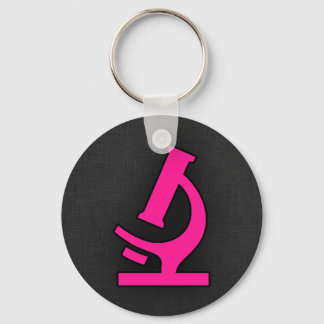Hot Pink Microscope Keychain