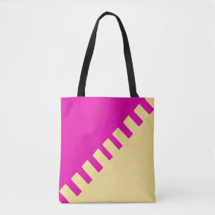 Hot Pink Modern Trendy Pattern Tote Bag