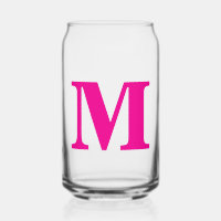 Hot Pink Monogram Initials Name Custom Gift Favou