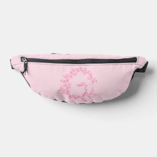 Hot Pink Monogram Name Girl's Script  Fanny Pack