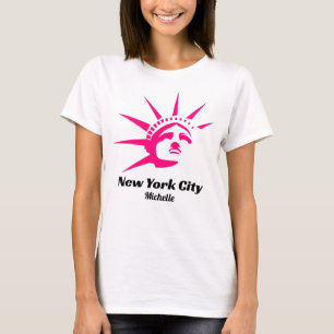 Hot Pink New York City Bachelorette Party T-Shirt