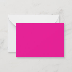 Hot Pink Note Card on Marble