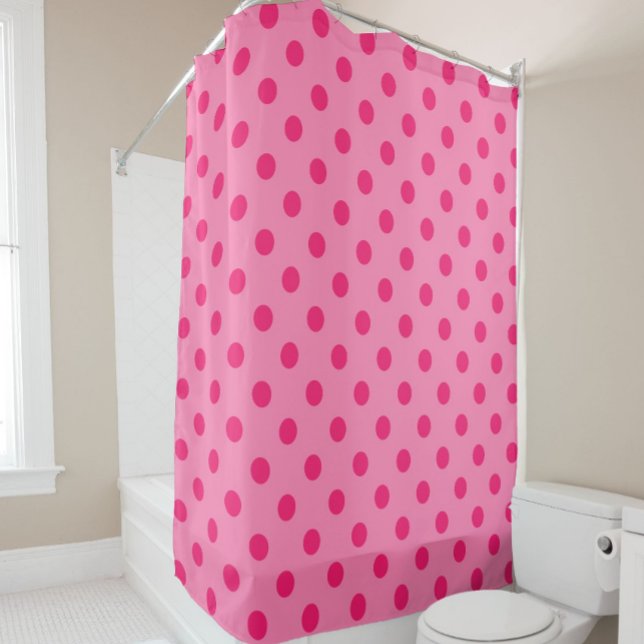 Hot Pink On Pink Polka Dots Pattern Design (Creator Uploaded)