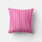 Hot Pink Outdoor Pillows - Oxford Stripe