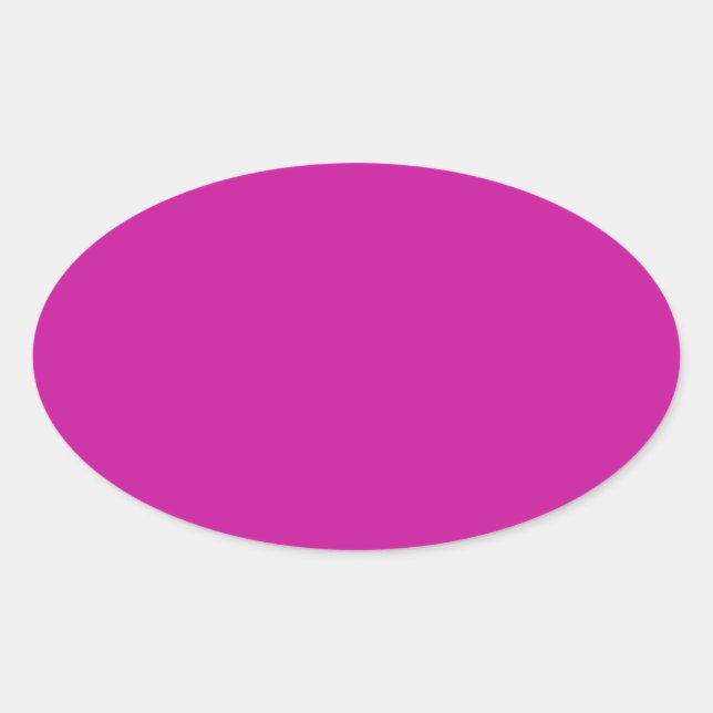 Hot Pink Oval Sticker (Front)