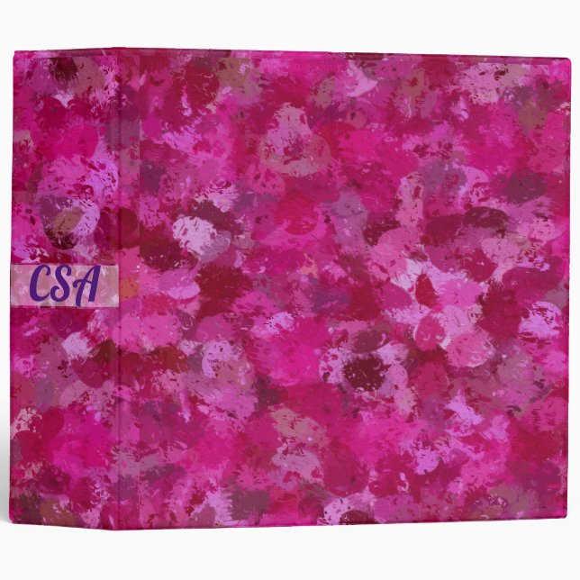 Hot Pink Paint Balls Binder (Front/Spine)