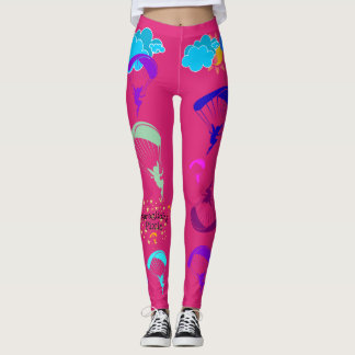 Hot Pink Paragliding Pixie Leggings