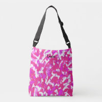 Hot Pink Personalized Artists Crossbody Bag