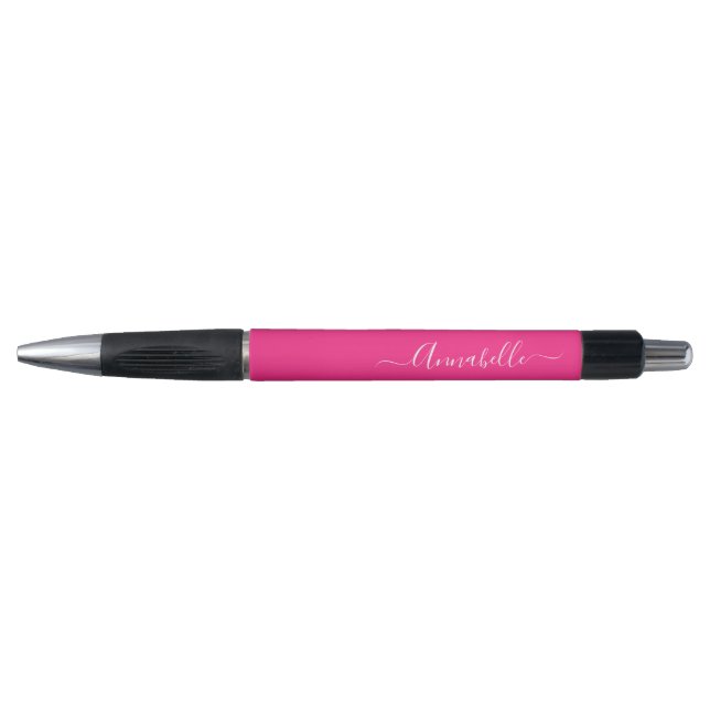 Hot Pink Personalized Name Pen (Front)