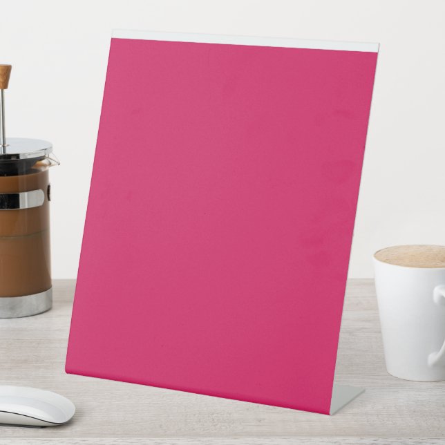 Hot Pink Personalized Pedestal Sign (In SItu)