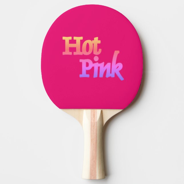 Hot Pink ping pong paddle (Front)