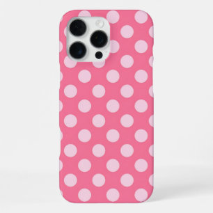 Hot Pink Polka Dot Phone Case Y2K Cute