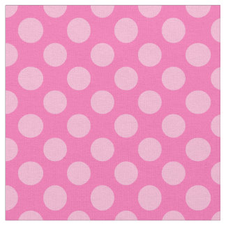 Hot Pink Polka Dots Fabric
