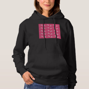 Hot Pink Poodles Hoodie
