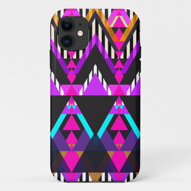Hot Pink Pop Aztec Case-Mate iPhone Case (Back)