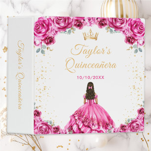 Hot Pink Princess Quinceañera Binder
