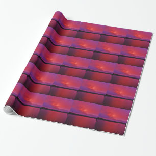 Hot Pink Purple sunset on Lake Arrowhead Wrapping Paper