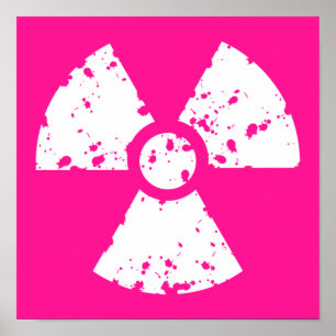 Hot Pink Radioactive sign