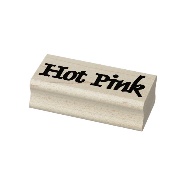 Hot Pink rectangle small rubber stamp (Stamp)