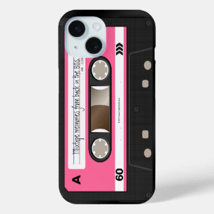 Hot Pink Retro Cassette Tape Personalized Case