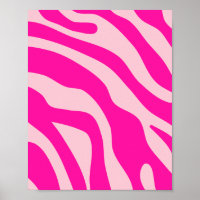 Hot Pink Retro Lines Pattern