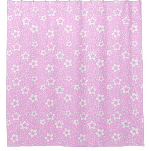 Hot pink retro polka dots with floral pattern