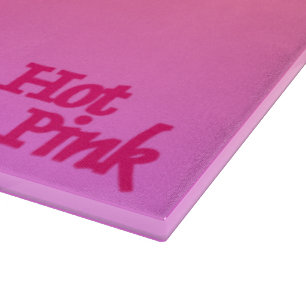 Hot Pink reverse glass cutting board