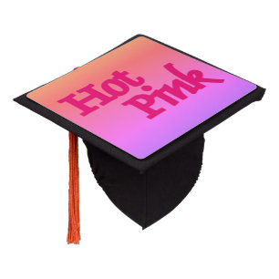 Hot Pink Reverse graduation cap