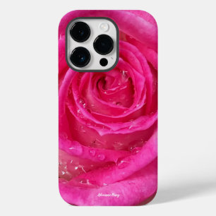 Hot Pink Rose iPhone 14 Pro Case