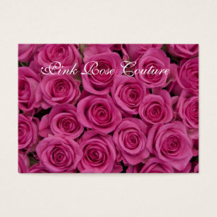 Hot Pink Roses Earring Display Business Card