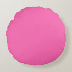 Hot Pink Round Pillow