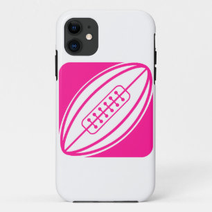 Hot Pink Rugby iPhone 11 Case