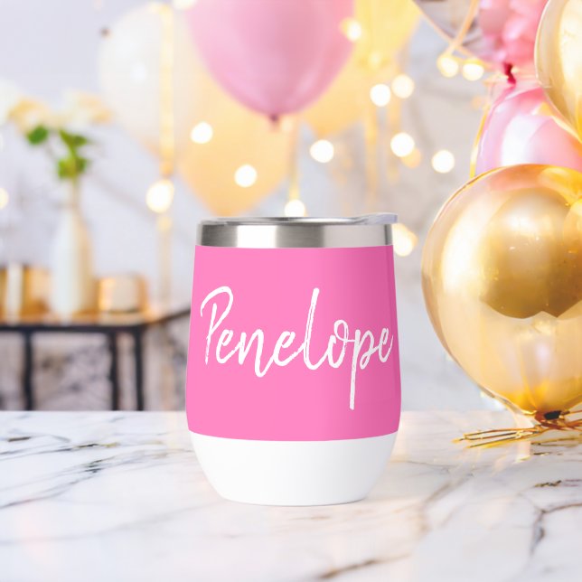 Hot Pink Script Personalized (Bachelor Party)