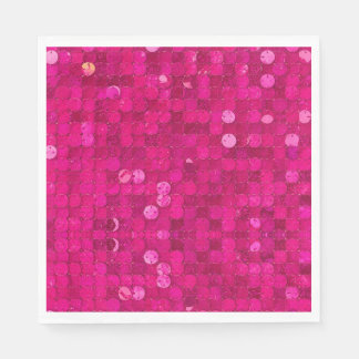 Hot Pink Sequin Napkin