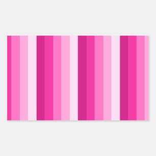 Hot pink shadow stripes sticker
