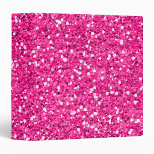Hot Pink Shimmer Glitter Binder