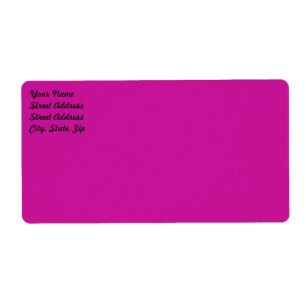 Hot Pink Shipping Label