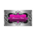 Hot Pink Silver Diamond Image Hearts Elegant