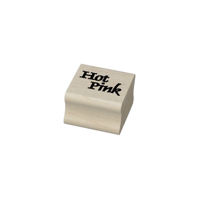 Hot Pink small rubber stamp no handle (Stamp)
