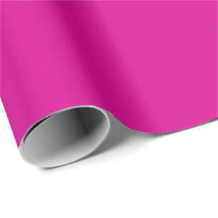 Hot Pink Solid Color Wrapping Paper