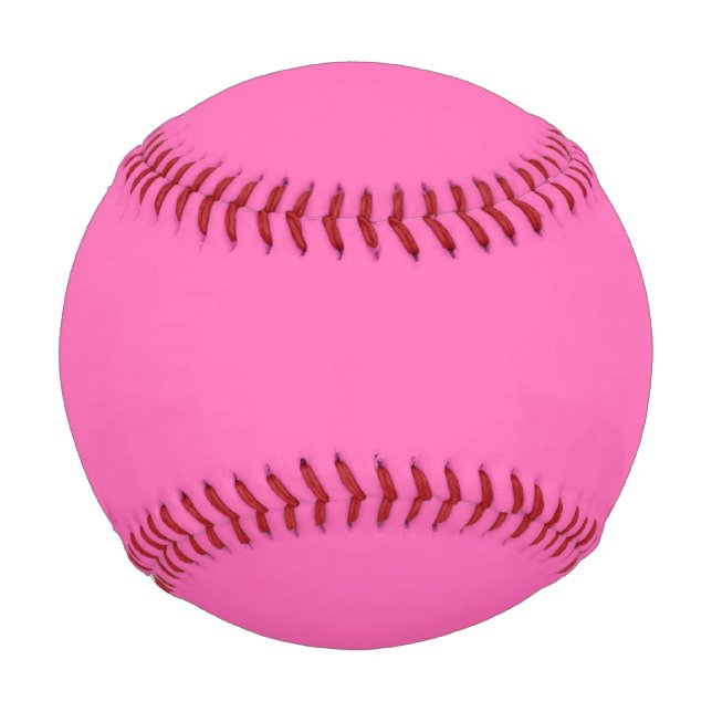 Hot Pink Solid Colour Baseball (Front)