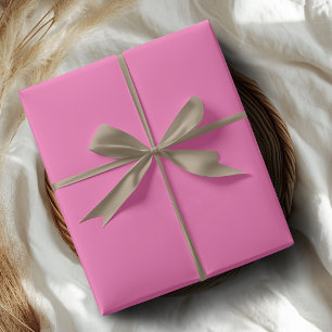 Hot Pink Solid Colour Classic Elegant Wrapping Paper