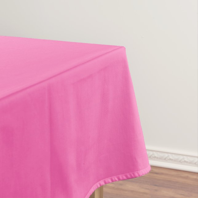 Hot Pink Solid Colour Tablecloth (In Situ)