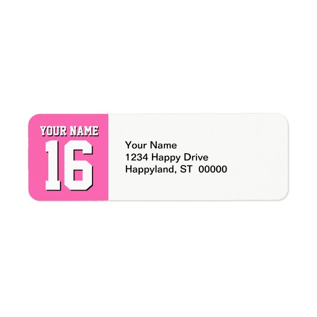 Hot Pink Sporty Team Jersey (Front)